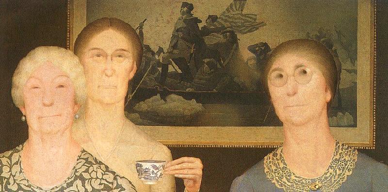 Grant Wood Daughters of the Revolution oil painting picture